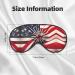 American Flag Firework Print Unisex Eye Mask | Soft Travel Eye Shade for Yoga & Work - Buy Online on GoSupps.com