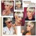 Creamily Short Blonde Wig for Women - Natural Layered Straight Synthetic Hair with Bangs - Buy Online on GoSupps.com