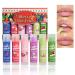 6 Pcs Festive Lip Balm Set Fruity Flavored Hydrating Lip Care Christmas Multicolor One Size One Size Multicolor - Buy Online on GoSupps.com
