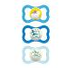 MAM Air Night & Day Baby Pacifier, For Sensitive Skin, Glows in the Dark, 3 Pack, 6-16 Months, Boy,3 Count (Pack of 1)
