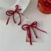 Feyley Red Loop Earrings - Exaggerated Tassel & Crystal Long Drop Jewelry for Women & Girls - Buy Online on GoSupps.com