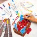 Lelix 36 Colors Fabric Markers - Permanent Fabric Pens for T-Shirts, Clothes, Sneakers & Canvas - Child Safe & Non-Toxic - Ideal for Writing and Painting - Kids & Adults - Buy Online on GoSupps.com
