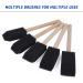 Conda Foam Brush Set 1 inch 58 Pack - Wood Handle Paint Brushes for Acrylics, Stains, Varnishes, Crafts - Lightweight and Durable - Buy Online on GoSupps.com