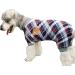 XPUDAC 4 Pack X-Large Dog Pajamas - Plaid Puppy Onesies for Small Dogs & Cats - Christmas Pet Apparel Set in Red Green Khaki Grey - Buy Online on GoSupps.com
