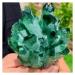 Natural Crystal Rough Crystal Cluster Natural Green Phantom Crystal Cluster Ornament (Size : 500-600g)