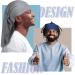 DreadLocks Tube Sock Wide Elastic Headband Loc Cap (Pack of 4) - 15 x 9.8 Inches - Black White Grey Lake Blue - Unisex Spandex for Sleeping - Long Hair Dreads Satin Head Wrap for Women Men - Buy Online on GoSupps.com