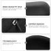 Beaupretty Portable Razor Storage Bag - 3-Piece Shaver Holder for Travel | Electric & Trimmer Carrier Case - Durable Hard Box 19x9cm - Black - Buy Online on GoSupps.com