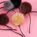 4pcs Cat Ears Pompom Headband for Girls - Stylish Hair Accessories in Grey Black & Camel - Buy Online on GoSupps.com