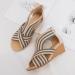 Buy XTZYGLFD Wedge Sandals for Women - Bohemian Summer Fashion Fish Mouth Design Roman Heel Size 5 UK Narrow - Buy Online on GoSupps.com