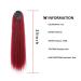 MEIRIYFA Red Ponytail Extension - Long Straight Drawstring 63 cm Ponytail for Women | Shop Now! - Buy Online on GoSupps.com