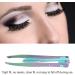 Sonew Stainless Steel Eyebrow Brush False Fake Eyelash Tweezers Small and Portable Multifunctional Tweezer for Repairing Eyebrows Green Violet Gradient - Buy Online on GoSupps.com