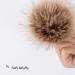 20 Pcs Dark Color 4 Inch Fluffy Pom Poms with Elastic Loop - DIY Crafts Knitting Accessories for Hats, Shoes, and Bags - Buy Online on GoSupps.com