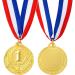Juvale 6 Pack Gold 1st Place Medals - 15.5-Inch Ribbon for Sports Competitions - Buy Online on GoSupps.com