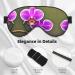 Orchid Flower Print Eye Mask - Ultra-Soft Light-Blocking for Comfort & Restful Sleep | International Shipping Available - Buy Online on GoSupps.com