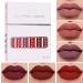 Matte Liquid Lipstick Set, COOSA 6 colors SuperStay Matte Liquid Lipstick Non-stick Cup Waterproof Longlasting Lipgloss Set