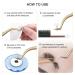 5 PCS Stainless Steel Volume Eyelash Extensions Tweezers Set - Curved Precision Tweezers for Gold Application - Buy Online on GoSupps.com