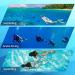 Kids Snorkel Set with Dry Top Mask and Carrying Bag - Luminous Scuba Gear for Boys and Girls (Ages 5-13) Blue - Buy Online on GoSupps.com