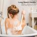 Back Body Scrubber Brush for Shower | Long Handle Peeling Brush for Men & Women | Non-Slip 43cm Cream White - Buy Online on GoSupps.com