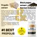 ALBEENA Bee Propolis Capsules with Bioperine - Natural Antibiotic Supplement for Vegetarians - Buy Online on GoSupps.com