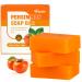3 PCS Persimmon Soap Bar for Old People Smell Natural Deodorant Body Face Bar Soap for Body Odor Control Remove Nonenal Body Odor Men & Women Deodorizing Handmade Body Deeply Cleansing Bar Soap