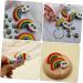 FOMIYES 2 Pairs Rainbow Barrettes Girls Hair Clips Rainbow Hair Barrette Hair Bow Felt Rainbow Applique Knitted Headwear Kids Hair Clips Knitting Rainbow Patches Yarn Child To Weave Alloy - Buy Online on GoSupps.com