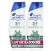 Head & Shoulders Anti-Itch 2 in 1 Anti-Dandruff Shampoo 2x300ml; Up to 100% Dandruff Removal, Clinically Proven; All Hair Types; Daily Use; Refreshing