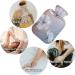 Naanle White Flowers Heat Bottle - 1L Transparent Hot Water Bottle for Pain Relief & Cold Therapy | Perfect Bed & Hand Warmers - Buy Online on GoSupps.com