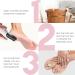 Rechargeable Electric Foot Callus Remover with Smart Light - Fine & Coarse Roller Heads - Pink - Buy Online on GoSupps.com