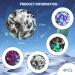 Astro Jump Ball Set - 4 Moon Bouncy Balls for Kids | Space Theme 7cm High Jump Rubber Balls | Perfect Gift for Children - Buy Online on GoSupps.com