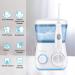 TUREWELL Water Flosser Oral Irrigator 600ML - 10 Pressure Settings, Electric Dental Flosser for Teeth & Braces - 8 Jet Tips Included (White) - Buy Online on GoSupps.com
