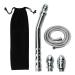 3 Head Shower Enema Flusher Attachment with 59"Shower Hose for Portable Bathroom Kit Flush Enema Toilet Bent Zinc Alloy Washing and Cleaning Tool with 2 Shower Heads
