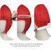 AOMIG Short Bob Wig for Women 4 Pack Short Red Bob Wigs Set with Sunglass and Wig Cap Neon Fancy Dress Accessory Cosplay Party Wig with Bangs Synthetic Straight Wig for Daily Halloween Decorations - Buy Online on GoSupps.com