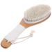 PATKAW Body Bathing Brush Horsehair Back Scrubber Bath Exfoliating Brush Bathroom Body Scrubber