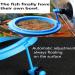 Fish Feeding Ring - Blue Floating Food Feeder with Suction Cup for Aquarium - Ideal for Guppy, Betta, Goldfish - Square and Round Shape Fish Tank Towels - Buy Online on GoSupps.com