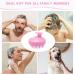 Fraatech Pink Shampoo Hair Brush - Scalp Massager for Peeling Dandruff Relief and Hair Growth | Wet & Dry Use Silicone Ridge Care - Buy Online on GoSupps.com