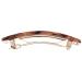 France Luxe Classic Rectangle Hair Barrette in Caramel Horn - Timeless French Design for Everyday Style - Buy Online on GoSupps.com