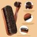Premium Horse Hair Shoe & Boot Brush Set with Wooden Handles - Brown - Buy Online on GoSupps.com