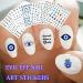 Self-adhesive Design for Nail Salons Easy to Apply Lucky Blue Colorful Evil Eye Nail Sticker Eye Evil Nail Art Sticker 3D Nail Decals(WG841) - Buy Online on GoSupps.com