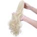 Premium 18 Clip-In Ponytail Extension - Bleached Blonde Heat Resistant Hair Braid for a Natural Look - Buy Online on GoSupps.com
