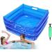 Djowyh Pool Foot Bath Portable Pool Foot Bath Multifunctional Inflatable Foot Basin Blue Foot Bath for Home Spa Portable Sink for Yard Beach Camping Pool Foot Sink - Buy Online on GoSupps.com