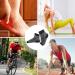 Ankle Wrap Support - Adjustable Soft Nylon Foot Brace for Pain Relief | Elastic Heel Protector Compression Sleeve for Men & Women | Black Gray L/XL - Buy Online on GoSupps.com