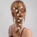 Ouligay 20 Pcs White Flower Hair Clips - Mini Floral Hair Accessories for Weddings & Women - Buy Online on GoSupps.com