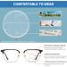 Shop Ultralight Progressive Multifocus Reading Glasses for Men & Women - Translucent Gray Silver 1.5x Bifocal Readers - Buy Online on GoSupps.com