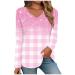 Tunic women Elegant Lose Lang T Shirt Langmar Business Round collar Sweaters Sweaters B roblous Casual Women's Blouse Sweatshirt Blouse Lossy tops Pullover Rosa M
