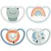 Nuk Space Schnuller Pacifier 0-6 Months | BPA-Free Silicone | Disney Mickey Mouse | Extra Ventilation | Gray & White | 2 Pack | Space Day & Night Baby Casing - Buy Online on GoSupps.com