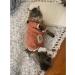 Shop Cozy XS Orange-White Strip Dog Pajamas - Soft Cotton 4-Leg Jumpsuit for Male & Female Pets - Buy Online on GoSupps.com
