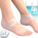 Heel protection made of silicone for bumpers-anti-bubble socks-moisturizing sleeves-upholstered-SeBS gel quality-heel pain/fasciity for foot vault/callosity/tear/unisex ... (X1)