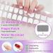 22 STK Self-Adhesive Gel Nail Polish Stickers - Long-Lasting Salon Quality Foils for French Tips | UV Hardened Nail Wraps - Buy Online on GoSupps.com