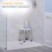 Drive Medical RTL12004KD White Handicap Bathroom Stool - Adjustable Shower Seat - Buy Online on GoSupps.com