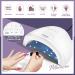 Morovan Poly Gel Nail Kit with LED Nail Lamp - 8 Pcs Poly Gel Nail Kits with U/V Light - Starter Kit in Dark Purple - Buy Online on GoSupps.com